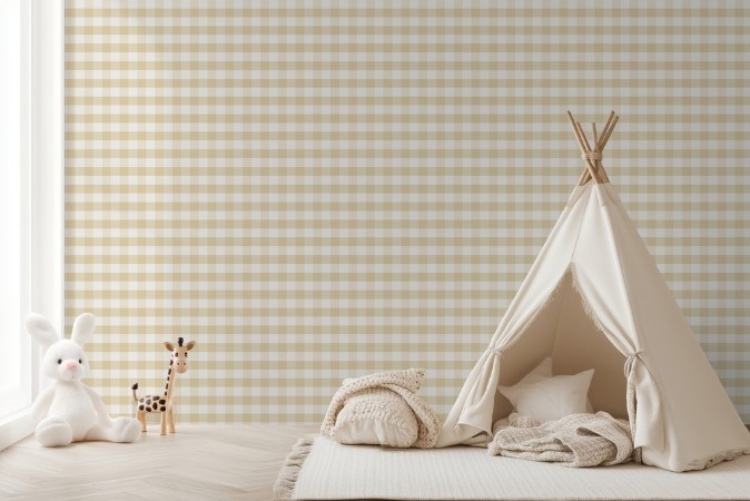 Coloring Checkered Yellow - 1031901-01 - 04797-01 paint Wallpassion